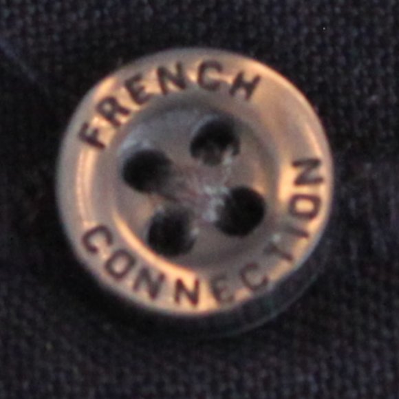 FCUK (French Connection United Kingdom) Men 100% cotton Black Button Down Shirt - Picture 8 of 9